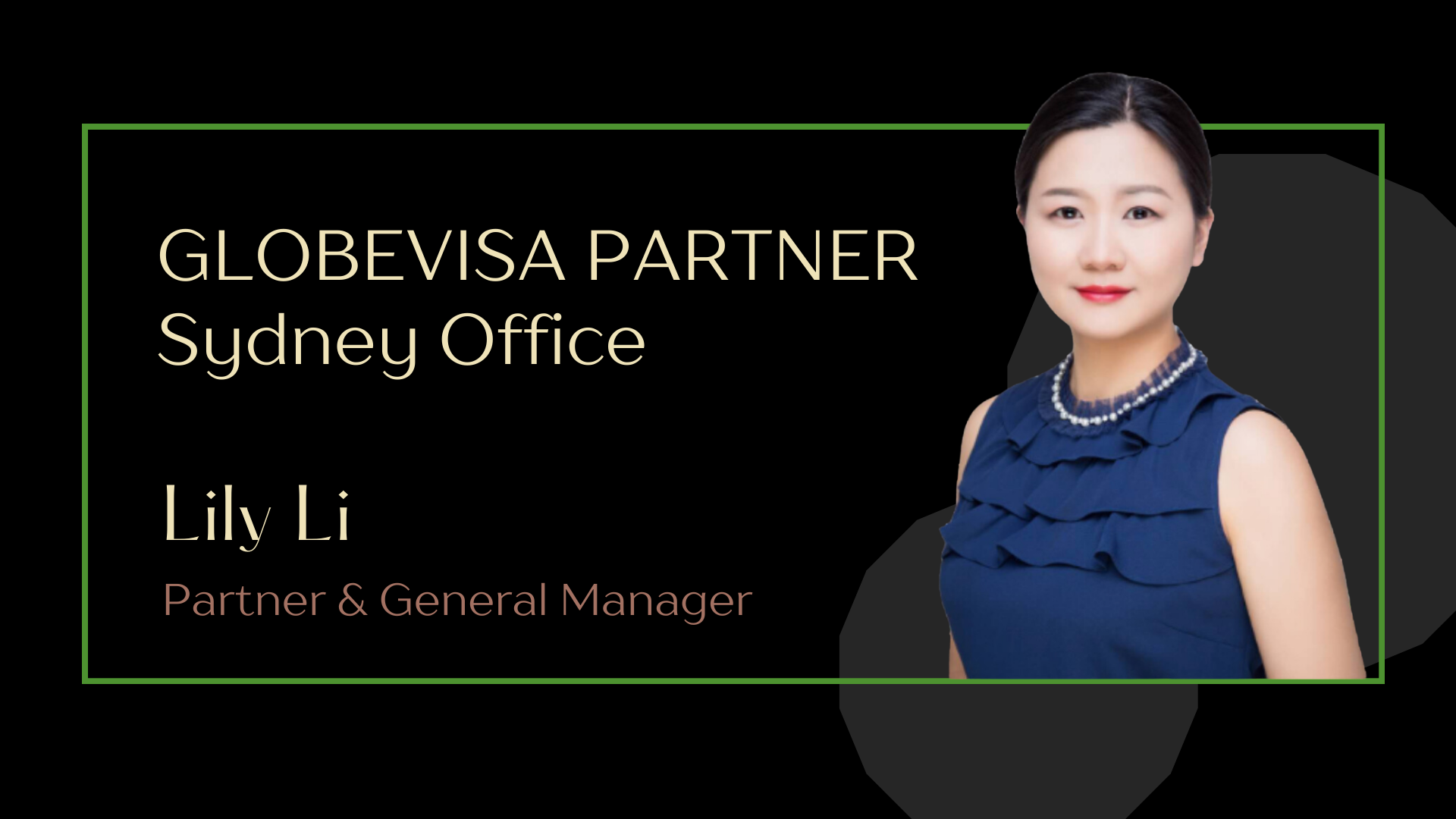 Globevisa Welcomes our Australia Sydney Partner Lily LI on Board